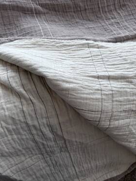 Hearth & Hand 191908180366 And Magnolia Full/queen Tan Quilt Windowpane Matelasse Coverlet