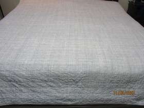 Hearth & Hand With Magnolia 191908724393 And Blue Crosshatch Heathered Full Quilt