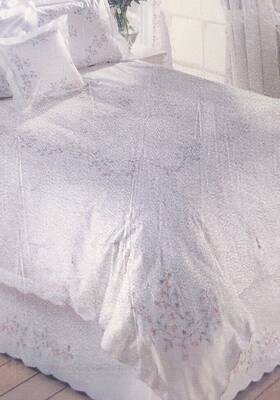 65899 Heirlooms Twin Mini Duvet Set With Sham Handmade 100% Cotton Shabby Chic Cottage