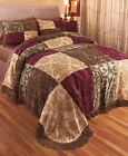 Hgd0352 Home Garden Deals Chenille Bedspread King Size Patchwork Fringed Border