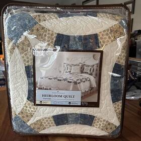 Home Classics 754605298040 King Size Heirloom Quilt Stafford 106 X 88 Inch New Only