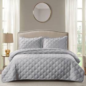 B01nbivyo7 Home Soft Things 3 Piece Charleston Down Alternative Quilted Bed Spread Set