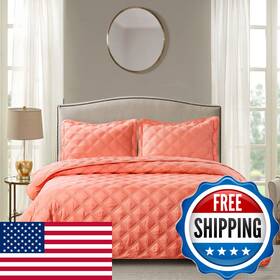 B07cczf1pf Home Soft Things 3 Piece Charleston Down Alternative Quilted Bed Spread Set