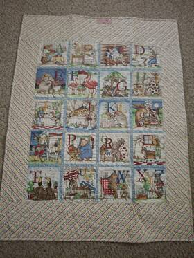 Abc3647 Homemade Abcs Youth Size Quilt