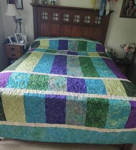 Bcl84108 Homemade Batik Changing Lanes King/queen Quilt