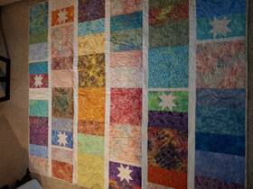 Fs8172 Homemade Floating Stars Queen/double Quilt
