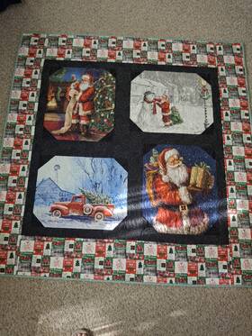 Whcs5658 Homemade Christmas Snapshots Lap Quilt Or Wallhanging