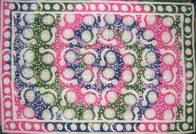 Hs-1216t-blu Homestead Celestial Tie Dye Tapestry Cotton Spread 106 Inch X 70 Twin Multi Color