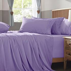 Bls230531-117 Homiest Extra Deep Pocket King Size Sheets Set 6 Pieces Soft Lavender