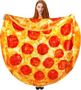 Ho-02 Hommtina Pizza Blanket Double Sided Giant Tortilla 60 Inches