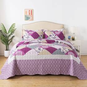 Honeilife 712109422422 Oversized King Bedspreads 120x120-3 Pcs California Quilt Extra Large Qu