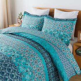 Honeilife 712109423252 Quilt Sets Queen Size - 3 Pieces Microfiber Lightweight Bedsp