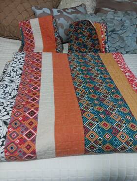 Honeilife 723497504515 Quilt Set Queen Size - 3 Piece Cotton Bedspreads Bohemia Coverlet
