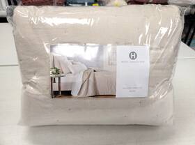100176405fq Hotel Collection Reversible Chenille Full/queen Coverlet Set Sand Msrp 430