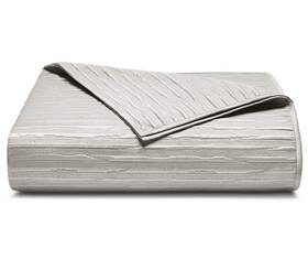 Hotel Collection 732995182699 Silverwood Full Queen Coverlet Quilt Blanket Silver Gray Grey