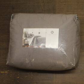 Hotel Collection 766390593248 Dobby Cotton Diamond 3-piece Coverlet Set Charcoal Gray King