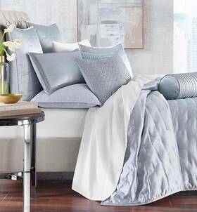 Hotel Collection 766390614868 Glint King Quilted Coverlet Set Lake Blue - 500
