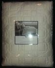 Hotel Collection Deco 400t Quilted Full Queen Coverlet Beige Ivory Msrp 240 732995898286