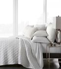 Hotel Collection Inlay Coverlet White