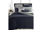 Hotel Collection Linen Navy King Quilted Coverlet 340 636206296420