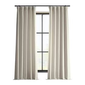 Flch-fm20106-108 Hpd Half Price Drapes Italian Faux Linen Curtains 108 Inches Long Room Darken