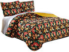 Hs-3330-ck Dada Bedding Collection Marigold Elegant Autumn Garden Reversible Quilted
