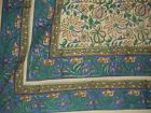 Hs1001-b Homestead Block Print Indian Tapestry Cotton Bedspread Blue 736846803894 Hs1001-b Homestead Block Print Indian Tapestry Cotton Bedspread Blue 736846803894