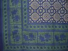 Hs1003-blu Homestead Hand Block Print 736846826398