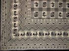 Hs1172q-ele Homestead African Print Tapestry Cotton Bedspread Black 736846805263