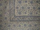 Hs1687-blu Homestead Daisy Chain Block Print Tapestry Cotton Bedspread 736846807335