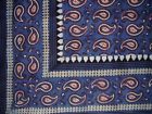 Hs1704q-blu Homestead Primitive Paisley Block Print Tapestry Cotton Bedspread 736846807496