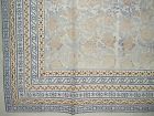 Hs1715-blu Homestead Floral Block Print Tapestry Cotton Bedspread Blue 716417700753