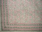 Hs1715-pin Homestead Floral Block Print Tapestry Cotton Bedspread Pink 716417700777