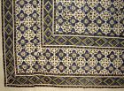 Hs1723-blu Homestead Moroccan Block Print Indian Tapestry Cotton Bedspread 716417701255