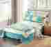Hsjka742392549 Yozos Bedspreads Coverlets Sets Back To School Tache 3pc Floral White Blue Green Spring Pond Bedspread Set Full