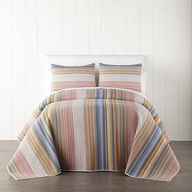 X118 Hudson & Main 196789045872 And Casen Stripes Bedspread Queen 102 Inch