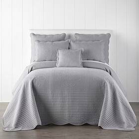 Hudson & Main 355513045650 And Audrey Bedspread Gray Queen