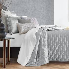 Hudson Park 194136299930 Nouveau King Quilted Coverlet Charcoal Grey - 470