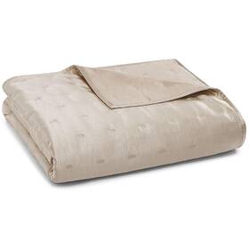 2854 Hudson Park Collection 733001947011 Nouveau Taupe Textured Sateen Coverlet King Bhfo