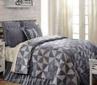 Huron Vhc Brands Denim King Quilts Shams Pinwheel Nautical 100 Cotton Hand Stitched Patchwork 840528110061