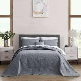 Hz & Hy B0b1dgzlfh And Oversized King Bedspread 138x122 Extra Wide Ultrasonic Coverlet