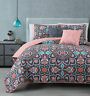 Ibz-5qt-king-gh-co Geneva Home Fashion Evangeline Quilt Set Piece Coral 841323105832