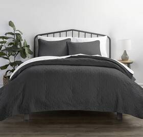 62e6cf78-9816 Ienjoy 62e6cf78-9816- Home Damask Pattern Quilt Set King Gray