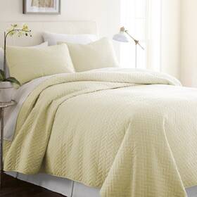Ienjoy Home 195925638558 Ieh-qlt-he-k-ye Merit Linens Premium Ultra Soft Herring Pattern
