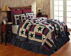 Ihf Liberty Americana 100 Cotton King Quilt 3 Pc Set 2 Shams Patchwork 844160079113