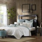 Ii13-129 Ink Ivy Pacific Coverlet Set King Blue 675716598259