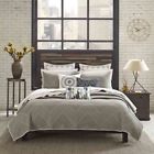 Ii13-567 Jla Home Ink Ivy Pomona Taupe Cotton Coverlet 675716659448
