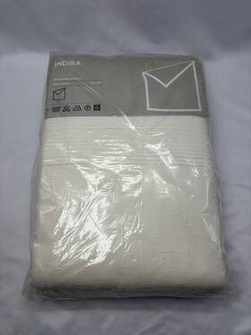 105.810.60 Ikea Brand New Indira Bedspread Queen 87 Inch X98 Natural/unbleached Cotton