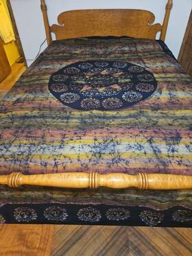 45407373aa India Hippie Vintage Madras Lightweight Bedcovering Couch Or Table Bohemian