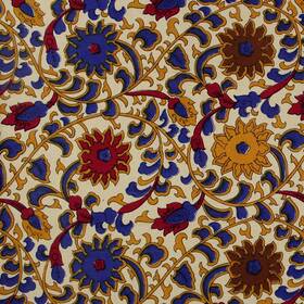 Ss057-03 India Arts Indian Bedspread Cotton Sunflower Print